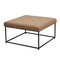 Flash Furniture Ashton 30 Square LeatherSoft Tufted Ottoman with Metal Frame, Light Brown LeatherSoft/Black Frame WX-TY-101-LTBRN-LT-BLK-GG - alternate 6